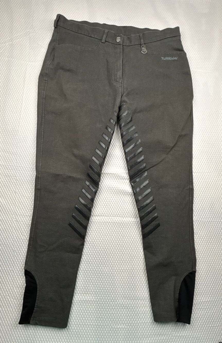 TuffRider Ladies Exo Gripp XKP Breeches Charcoal Size 30